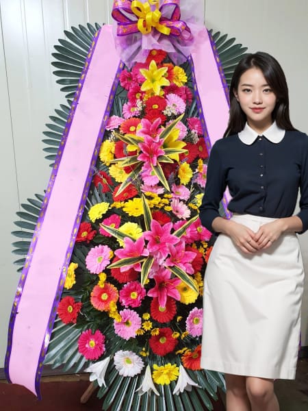 포항 더 퀸 3단화환 기본형