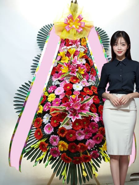 포항 더 퀸 3단화환 고급형